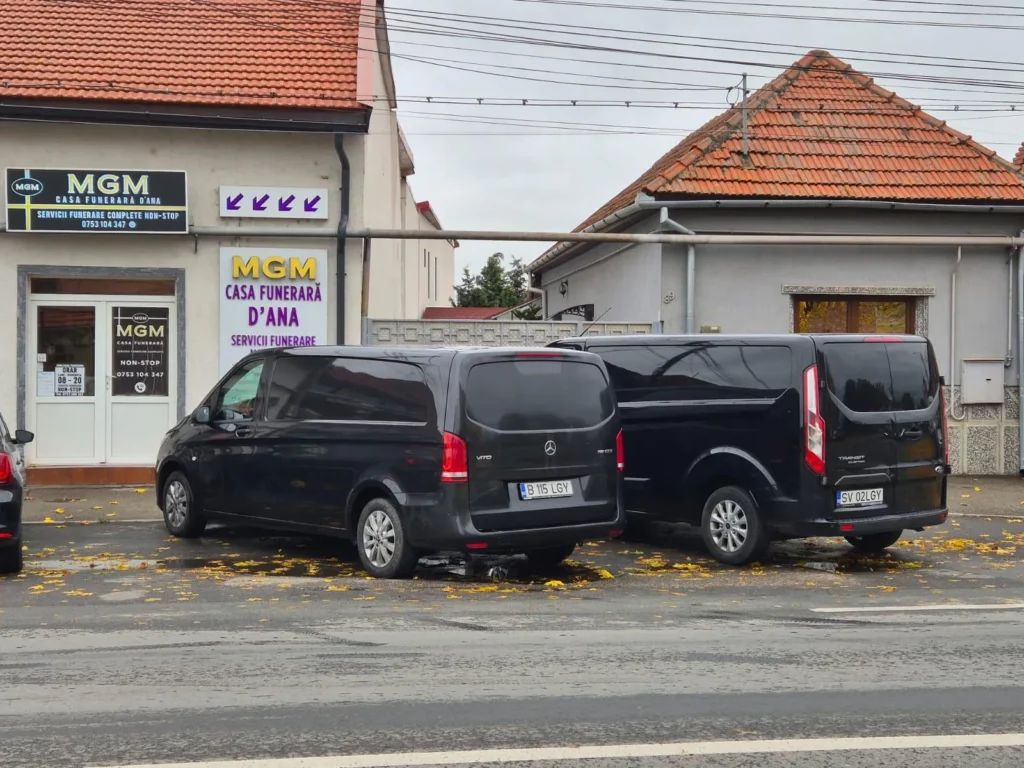 Autospeciala Mercedes per il trasporto e rimpatrio salme dall'Italia alla Romania